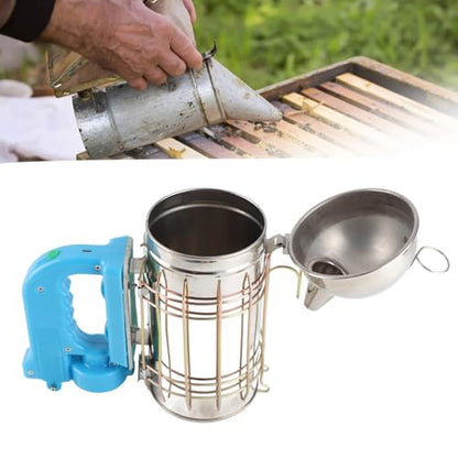 Beehive Smoker, Safe and Durable Stainless Steel Bee Smoker Beekeeping Equipment and Supplies with Heatshield for Beekeeping