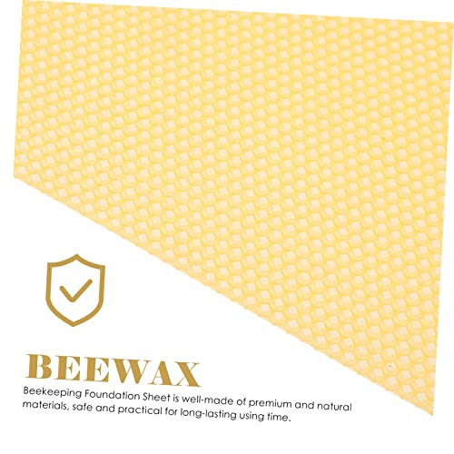 30pcs Hive Basics Beehive Wax Foundation Sheets Beehive Accessories Easy to Use Natural Beeswax for Beekeeping DIY Projects