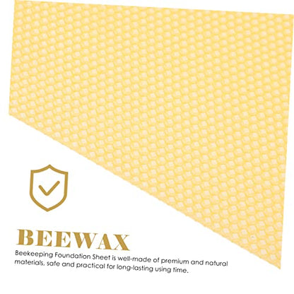 30pcs Hive Basics Beehive Wax Foundation Sheets Beehive Accessories Easy to Use Natural Beeswax for Beekeeping DIY Projects
