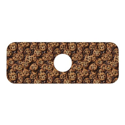 Chocolate Chip Cookie Faucet Mat For Kitchen Sink, Absorbent Countertop Protector, Quick Dry Sink Splash Guard Pad, Waterproof Draining Mat 15" X 5.5" - color: Style 8