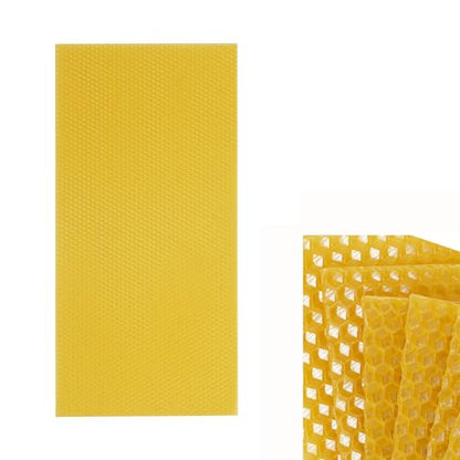 30 Pcs Honeycomb Bee Hive Equipment Wax Frames, Beekeeping Foundation Beehive Sheets Tool Beeswax Coated, Durable Deep Cell Hive Tools for Beekeeping, Honey