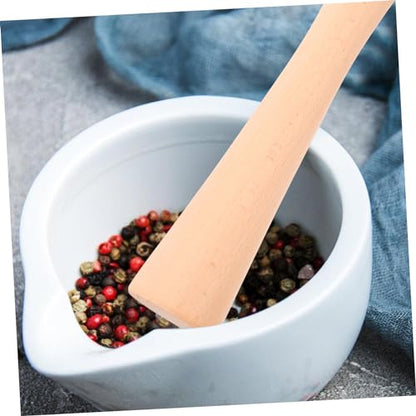 Toyvian Wooden Pickle Stick Fermentation Tamper Mortar Pestle Food Masher Tool