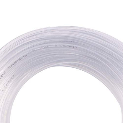 DERNORD PVC Tubing 3/16"ID X 5/16"OD Flexible Clear Vinyl Hose 100 Feet for Food Grade - size: 100 Feet, style: 3/16"ID X 5/16"OD