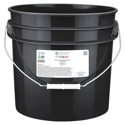 Lab Alley Sodium Carbonate Anhydrous FCC, Kosher, Halal, Water Softener, Food Additive, Cleaning Agent, and Laboratory Reagent (20 Pounds) - size: 20 Pounds