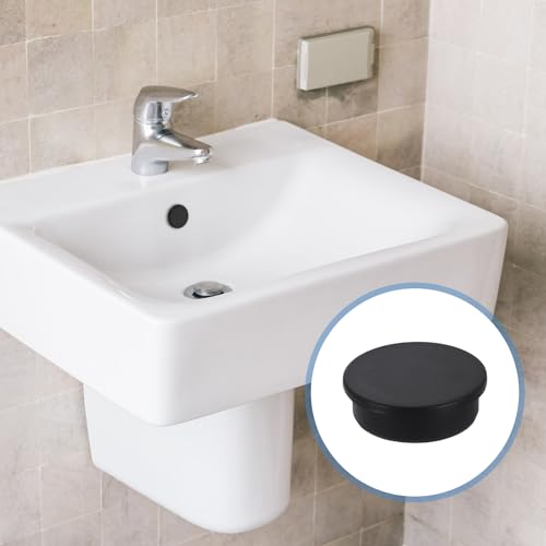 uxcell Silicone Hole Plug, Waterproof Round Rubber Stoppers Bottle Seal Plugs Tube Pipe End Caps for 47mm/1.85" Hole for Bathtub Bottle, Black - size: 47mm/1.85"
