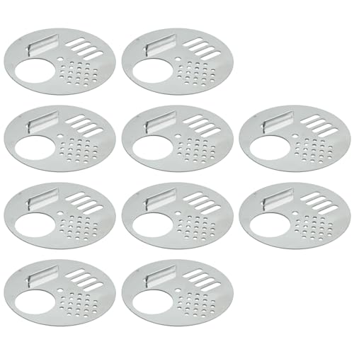 VIKKSAER Bee Hive Nuc Box Entrance Gates Round Rotatable Bee Entrance Doors Stainless Steel Beekeeping Tool (2.67''Inchx10 Pcs) - size: 2.67''x10 Pcs