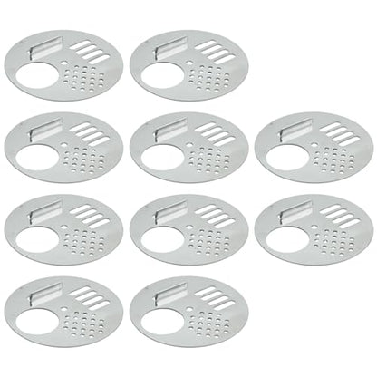 VIKKSAER Bee Hive Nuc Box Entrance Gates Round Rotatable Bee Entrance Doors Stainless Steel Beekeeping Tool (2.67''Inchx10 Pcs) - size: 2.67''x10 Pcs