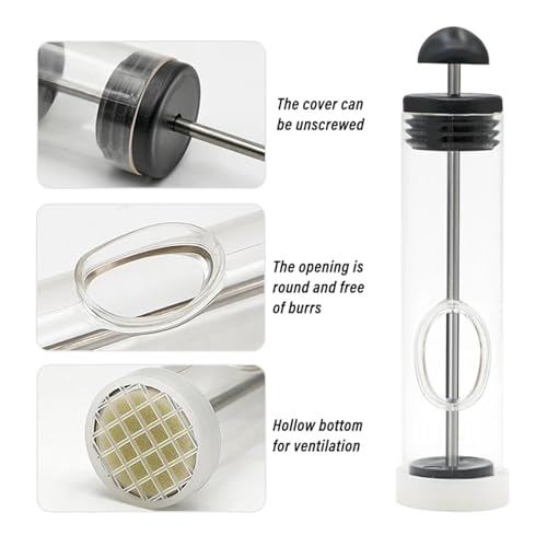 Bee Queen Marking Cage Bottle Box 2pcs Portable Queen Bee Marker Bottle Catcher Apiculture Labeled Tools Beekeeping Equipment Bee Queen Practical Box Clear