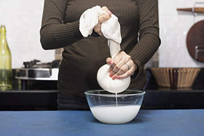 Organic Cheesecloth for Straining - 100% Natural Unbleached Fine Cheesecloth - Perfect for Making Cheese, Queso, Paneer, Idly - Food Grade Muslin, Washable & Reusable Gauze Fabric (36"x36")