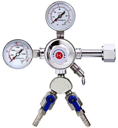 Kegco BF 2STCK-5T Standard 2 Product Tower Kegerator Conversion Kit with 5 lb Co2 Tank, Chrome - color: Standard