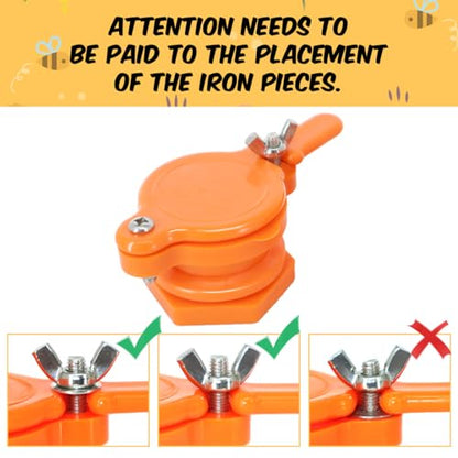 Honey Lake 2 Pack Honey Gate Valve for 5 Gallon Bucket – Durable Nylon Honey Gate Tap for Honey Extractor, Beekeeping Supplies for Honey Extraction & Harvesting Equipment