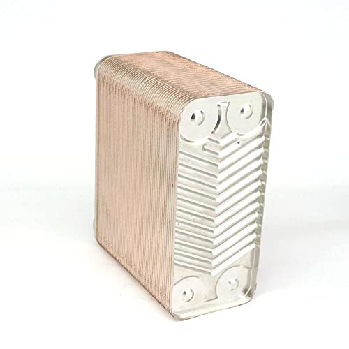 50 Plates Heat Exchanger Beer Wort Chiller Cooler 304 Stainless Steel for Home Brewing Beer 1.6Mpa