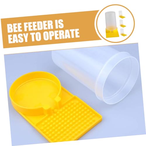 balacoo 4pcs Bee Water Feeder for Garden Beehive Entrance Water Dispenser Bee Watering Station Feeder Bowl