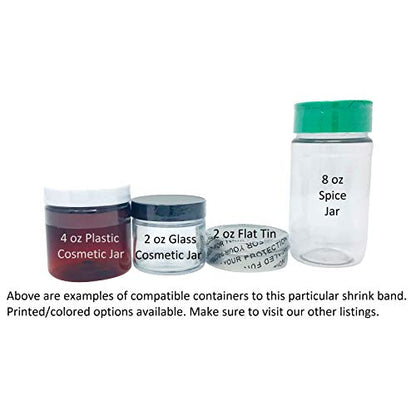 Shrink Band Assorted Sample Pack for All Bottles and Containers (Large) - size: Large (3" - 4 1/2" Diameter)