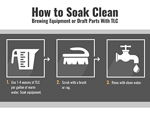 TLC Tank and Line Cleaner, Home Brewery Powder Cleaner, 8 pound, Great for Tank, Line, and Kettle, Non-Caustic, No Burning or Corrosion, Safe on Skin, Safe on Metal