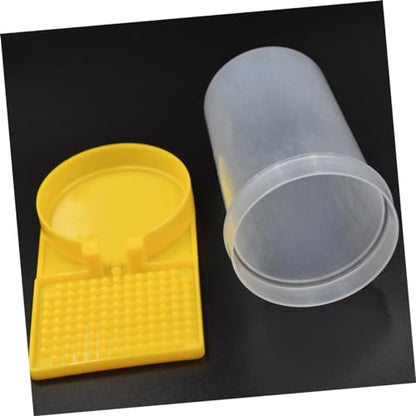 8pcs Bee Feeder Station Bee Feeding Cup Beehive Entrance Feeder Water Hive Tool