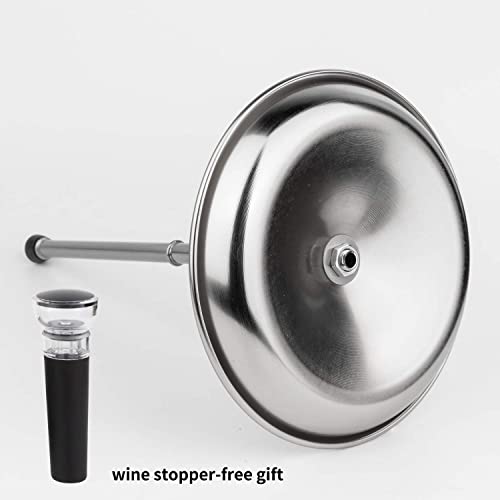 Wine Decanter Drying Stand with Silicone Head to Prevent Scratches-Detachable Shelf Decanter Rack Holder with Drip Catching Base with Wine Bottle Stopper, Decanter and Wine Glass NOT Included - style: Decanter Drying Stand D