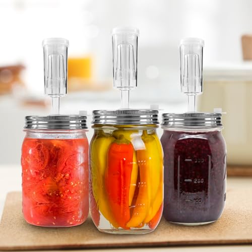 Artcome 32 PC Fermenting Airlock Lids Kit Set - Fermentation Lids for Large Wide Mouth Mason Jars
