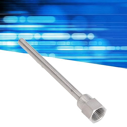 1-Pack Stainless Steel Thermowell, G1/2 Male Thread 6.7 Inch Temperature Sensor Protector, for Brew Kettles and Industrial Applications