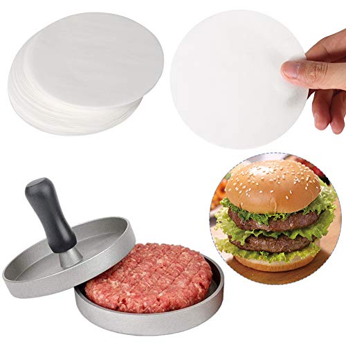 Hamburger Patty Paper Round 5.5 Inch, Set of 200, Non Stick Patty Paper Sheets for Burger Press, Patty Serperate and Cake Baking(4.5/6/7/8/9/10/12inch Available) - size: 5.5inch