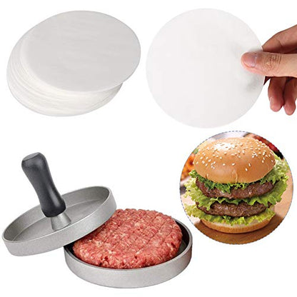 Hamburger Patty Paper Round 5.5 Inch, Set of 200, Non Stick Patty Paper Sheets for Burger Press, Patty Serperate and Cake Baking(4.5/6/7/8/9/10/12inch Available) - size: 5.5inch