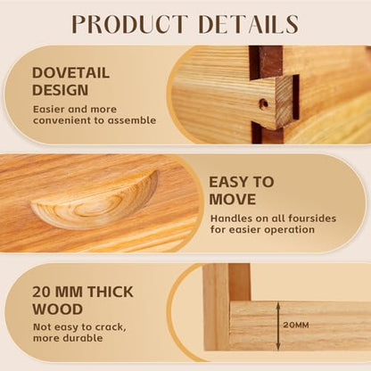 10 Frame Langstroth Deep Brood Beehive Box, Premium Cedar Dipped in Beeswax, Complete Frames & Wax Foundations, Deep Brood Hive Kit for Beginner Beekeepers(Unassembled) - size: 10 frame deep