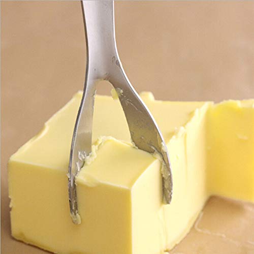 AKOAK 1 Pack Stainless Steel Butter Knife Cheese Cheese Corner Knife Slicer Scraper Butter Smear