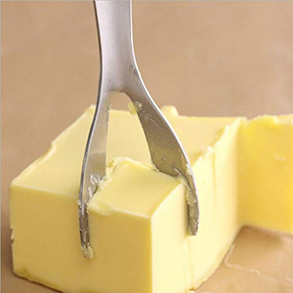 AKOAK 1 Pack Stainless Steel Butter Knife Cheese Cheese Corner Knife Slicer Scraper Butter Smear