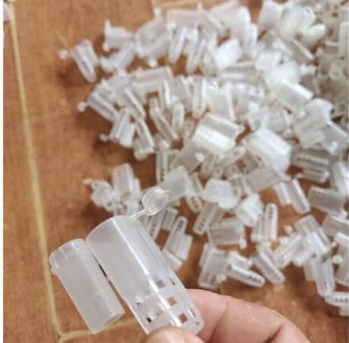 20pcs White Queen Bee Cages Beekeeping Catcher Plastic Bee Isolator Clip Beekeeper Rearing Tools for Indoor Home Outdoor