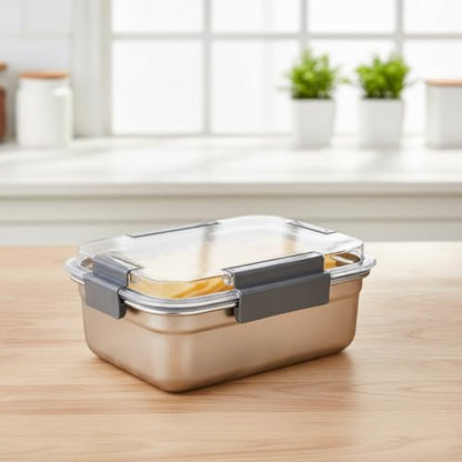 Cheese Container for Refrigerator,Cheese Stainless Steel Container with Lids,Deli Meat Saver, Non Toxic Airtight Storage Container for Stackable Sliced Grated,Shredded,Cheddar Cheeses Holder-Small - size: Small