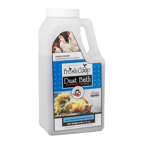Progressive Planet Fresh Coop Dust Bath, 6lb Jug - Food-Grade Diatomaceous Earth & Calcium Montmorillonite Clay - Supports Healthy Feathers, Reduces Boredom & Encourages Natural Dust Bathing - size: 6lbs – Single
