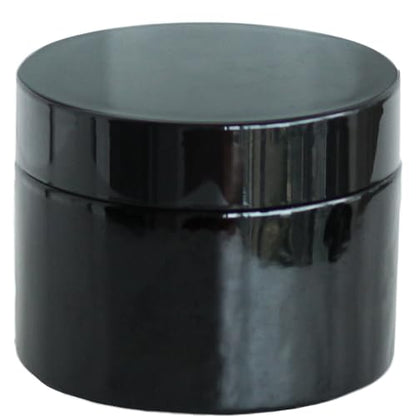 Matoolser Black Glass Storage Jar 250ml Wide Mouth Airtight UV Protection Container for Spice Coffee Matcha