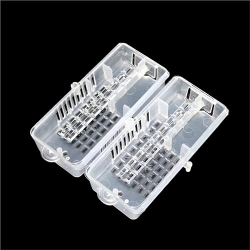 Queen Bee Cage 30 Pcs Bee Tools Bee Transport Cages Beekeeping Equipment Queen House Beehive White Transparent Queen Bee Cage for Beekeeping Supplies