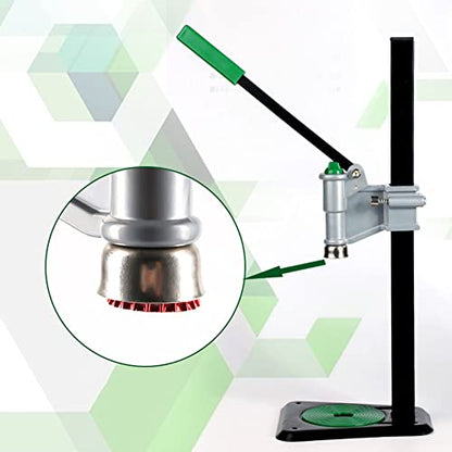 Manual Bottle Capper Tool for Home Brewing,Heavy Duty Strong Metal Easy Action Bench Bottle Capper, Adjustable Height Beer Bottle Capping Machine