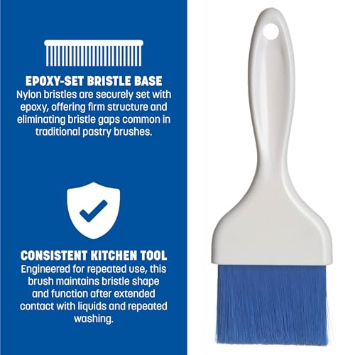 Carlisle FoodService Products 4039214 Galaxy Pastry Brush, 3", Blue