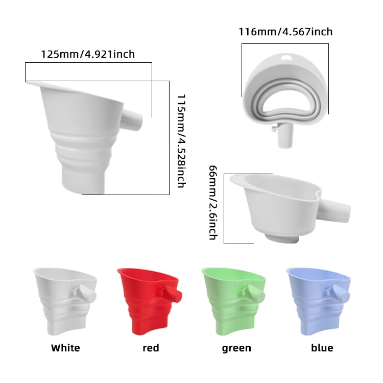 Flour Funnel for Kitchen Aid&Cream Scraper Set, Silicone Food-Grade | Stand Mixer | Leak-Proof Large Capacity Collapsible Design (red, Extended * 1 + Cream Scraper Set) - color: red, size: Extended * 1 + cream scraper set