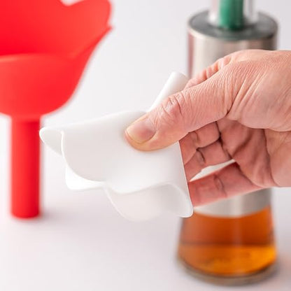 Upgrade Kitchen Funnel Set 3 Pack, Small and Large, Kitchen Gadgets Accessories Silicone Funnels for Filling Water Bottle Liquid Transfer Food Grade (A) - color: A