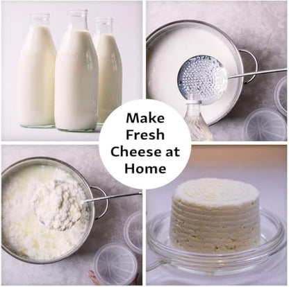 Cheesemaking Molds - Ricotta Cheese Draining Baskets for Home Cheese making Made in Italy - size: Set of 5
