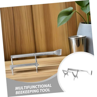 Kichvoe 2pcs Beekeeping Frame Lifter Tool and Frame Gripper Clamp Set Metal Hive Tool for Beehive Inspection and Honey Harvesting