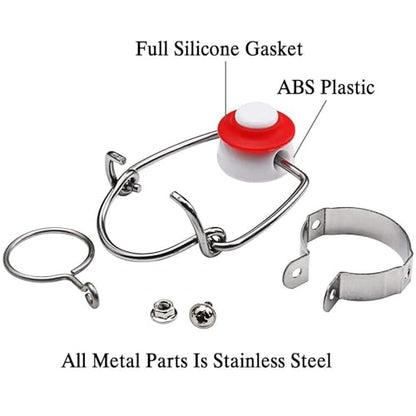 FERRODAY 12PCS Swing Top Glass Bottle Caps Flip Top Bottle Cap Beer Bottle Airtight Lids with 12Pcs Replacement Silicone Gaskets, 18mm Leakproof Easy Swing Top Stopper Fits 8/17.5/26/35oz Beer Bottle - size: 12 count in 1 package