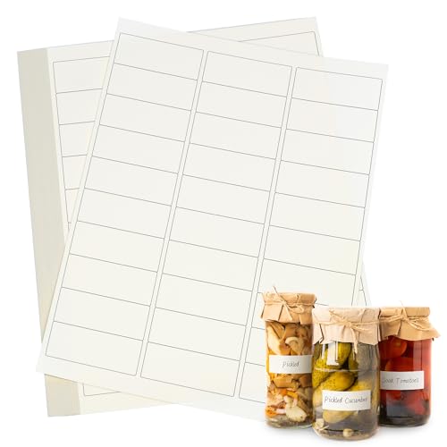L LIKED Dissolvable Food Labels - 750 Custom Stickers, 1" x 2-5/8" Printable Labels for Inkjet Printers, 25 Sheets - size: 1" x 2-5/8" | 750 Labels