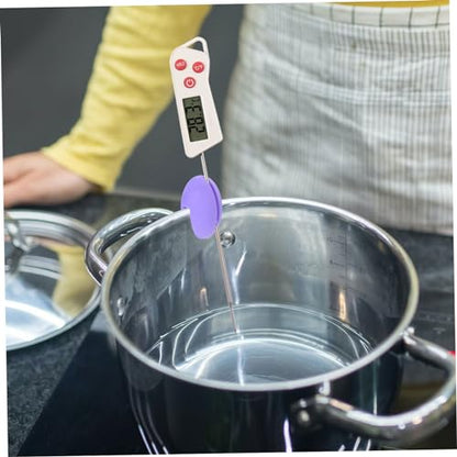 Silicone Probe Clip Kitchen Utensil for Accurate Cooking Measurement for Frying Candy Making and BBQ Heat Resistant Pot Clip