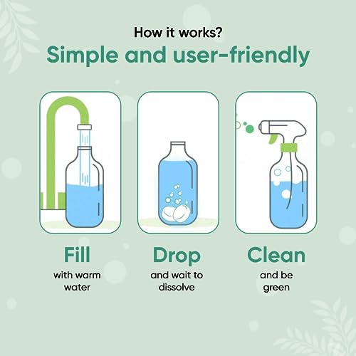 Green Llama Eco-Friendly Cleaning Tablet Variety Pack - Multi-Surface, Glass & Bathroom Cleaner Refills, Compostable, Plant-Based, Family & Pet Safe - Sample Pack with 6 Tablets - style: SP(2 each)