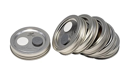 Root Mushroom Farm-6Pcs Regular Mouth Mushroom Liquid Culture Lids, Mason Jar Lid with large air exchange opening(13mm), 0.22um PTFE Filte r& 20mm Self Healing Injection Port - style: Regular Mouth Jar Lids