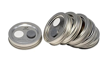 Root Mushroom Farm-6Pcs Regular Mouth Mushroom Liquid Culture Lids, Mason Jar Lid with large air exchange opening(13mm), 0.22um PTFE Filte r& 20mm Self Healing Injection Port - style: Regular Mouth Jar Lids