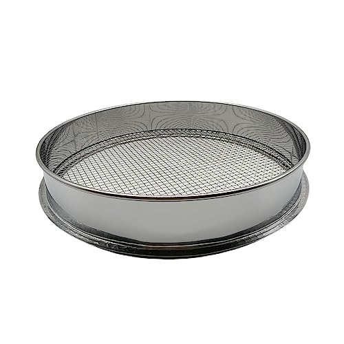Soil Sieve for Garen -12 inches Soil Sifter for Rocks Compost-Sifting pan (1/4”Mesh Screen) - size: 1/4”Mesh Screen