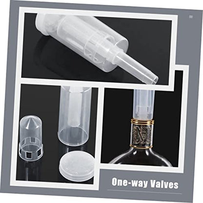 PRETYZOOM 3sets Airlock Exhaust Valves for Fermenting Bucket Airlocks for Distiller Accessories Brew One-way Valves