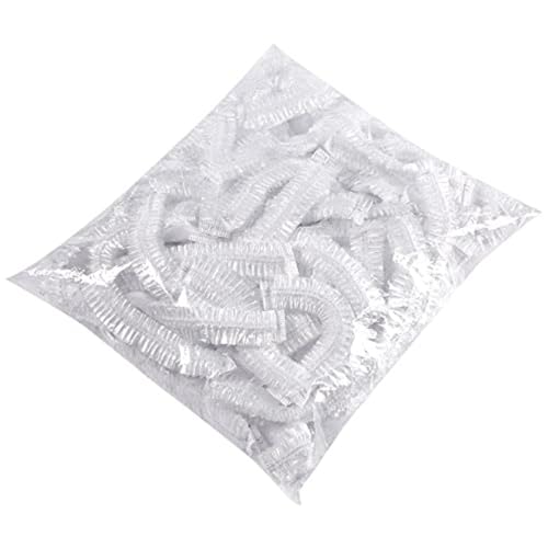 100Pcs Disposable Food Containers Disposable Stretchable Bowl Covers Universal Kitchen Wrap Seal Bags for Food Storage Bread Proofing and Outdoor Picnics (14-35cm Stretchable)