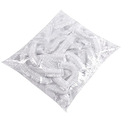 100Pcs Disposable Food Containers Disposable Stretchable Bowl Covers Universal Kitchen Wrap Seal Bags for Food Storage Bread Proofing and Outdoor Picnics (14-35cm Stretchable)