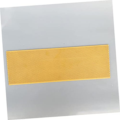 LIOOBO 3pcs Deep Honeycomb Beehive Foundation Durable Plastic Comb Foundation for Efficient Honey Production Easy to Use Beekeeping Supplies Orange